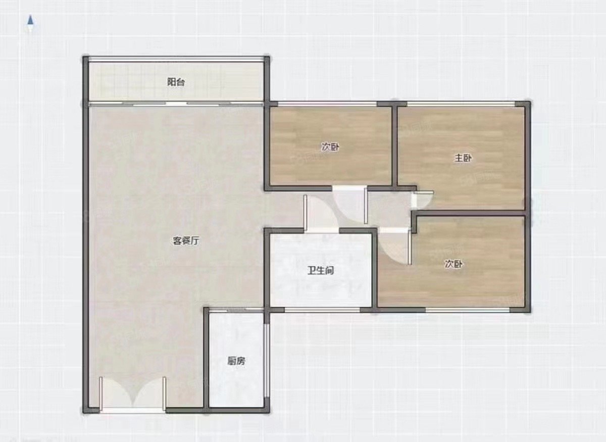 中建荆州之星4室2厅2卫119㎡南北76万