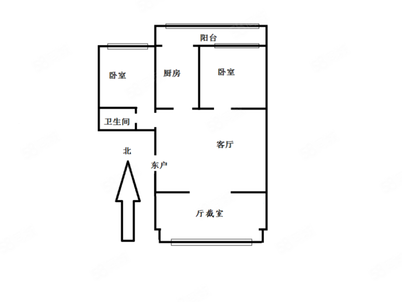 世纪家园(密云)3室1厅1卫93.77㎡南北240万