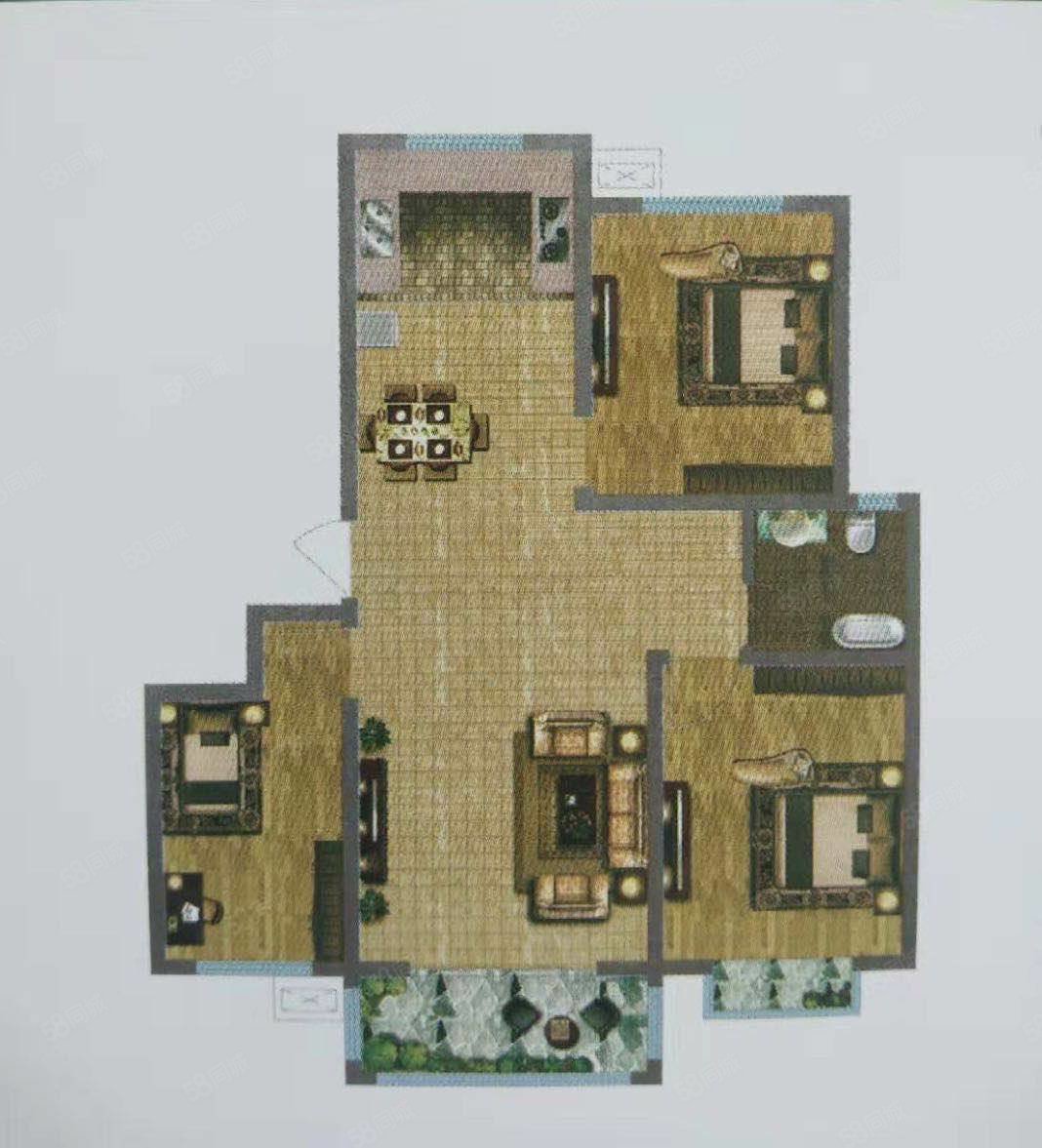 东花园旁 凤凰养生谷 大产权 户型好 南北通透,凤凰湖畔-运城58同城