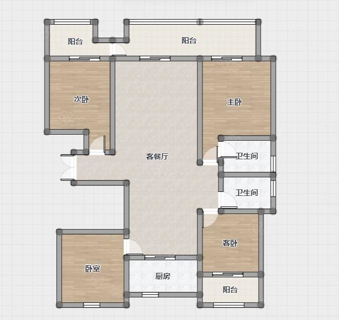 信达峯墅4室2厅2卫147㎡南北96万