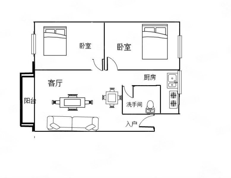 东海湾2室2厅1卫115.14㎡西360万