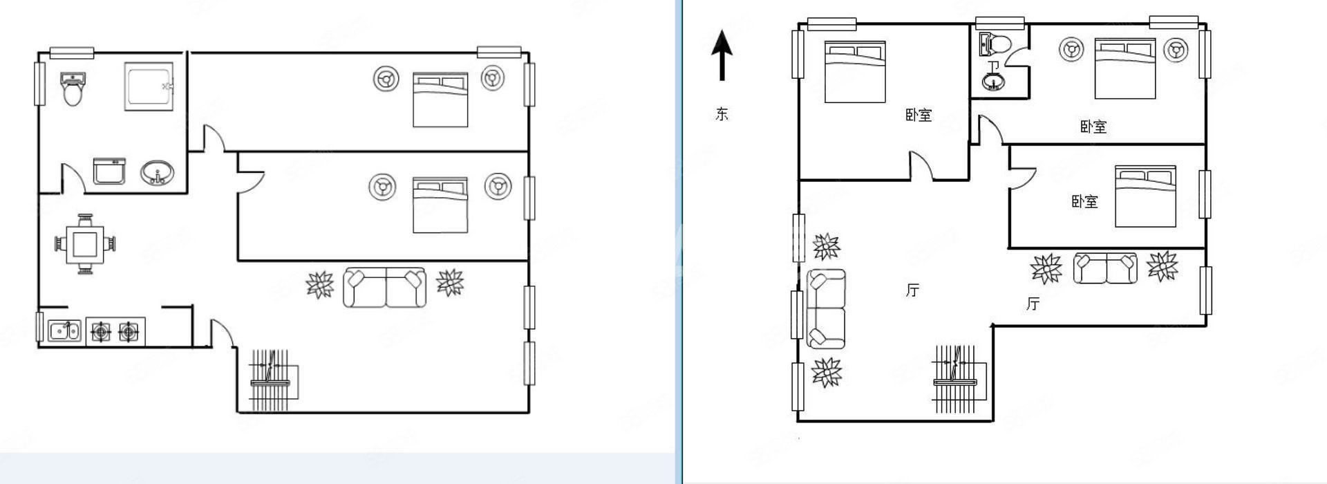 洪城比华利3室2厅2卫162.4㎡南北320万