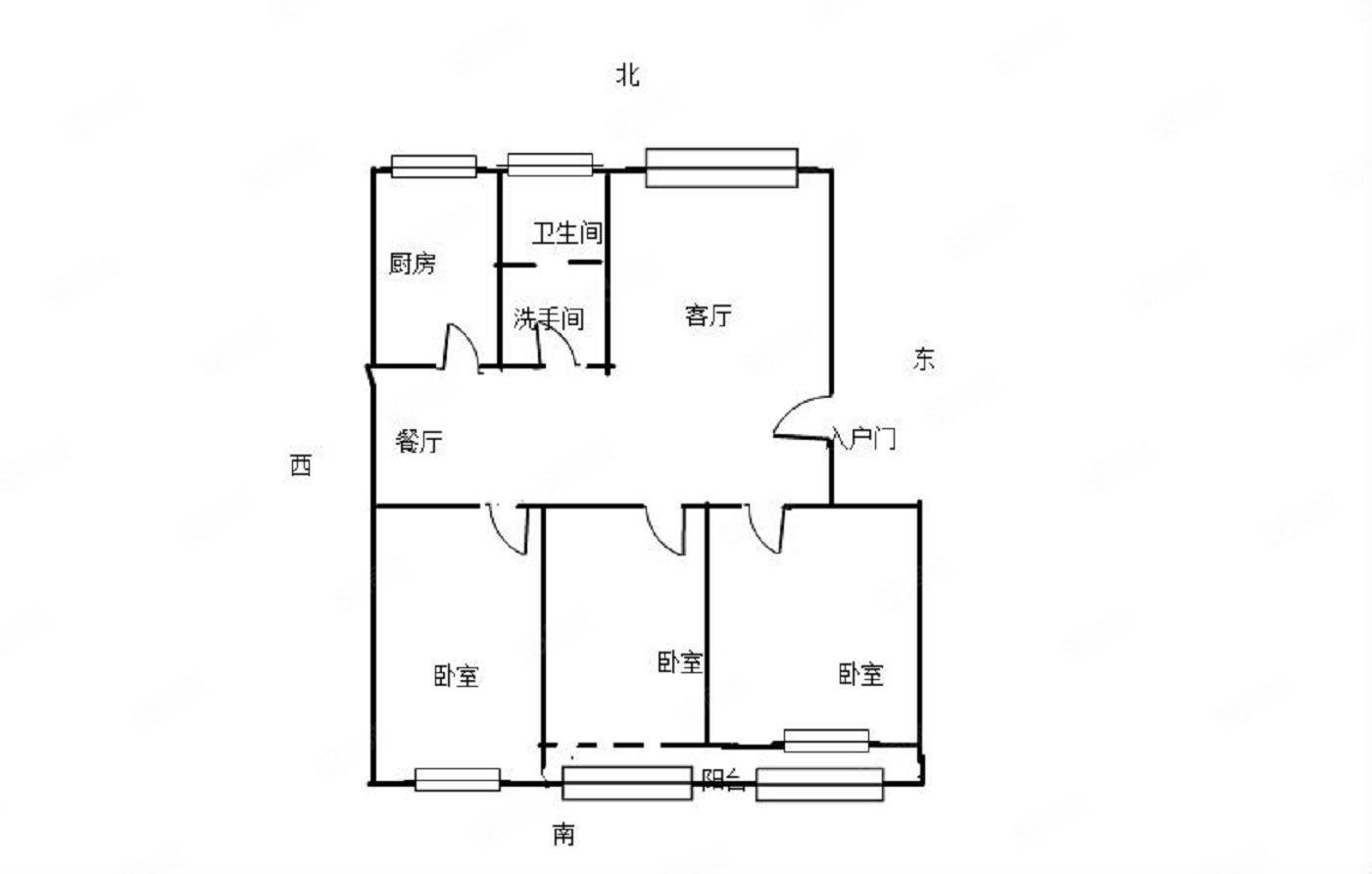 商品城火车站近白浪河边精装房三室朝阳水岸名居双阳台拎包住