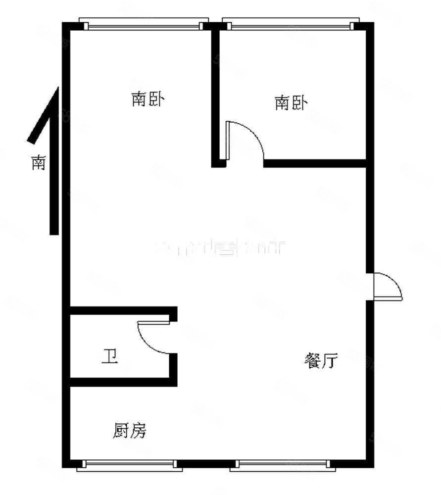 松山物资城3室2厅1卫97.19㎡南北41万