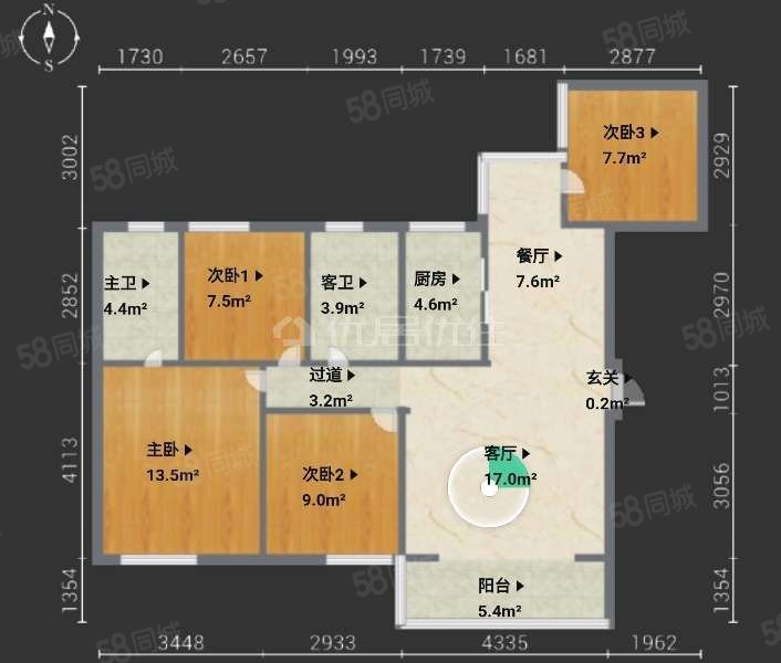 【10图】商贸城附近酒城国际低层精装大四房,酒城国际-泸州58同城