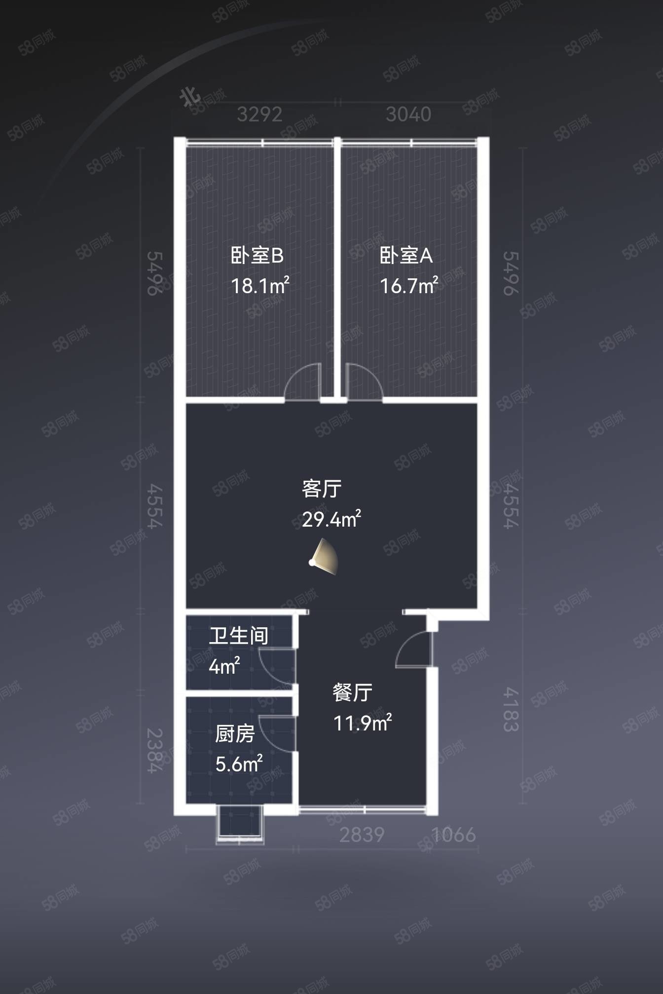 吉庆巷26号小区2室2厅1卫99㎡南北29.8万