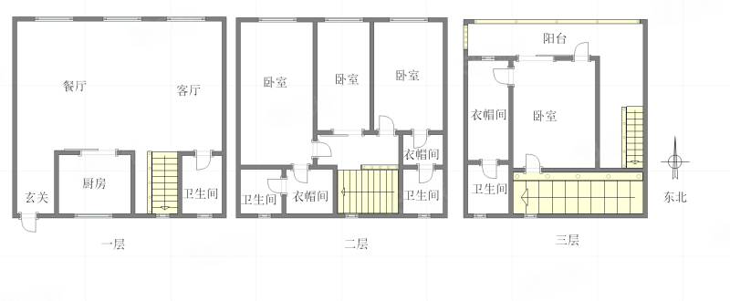 江山樾(一期叠拼)4室2厅4卫124.42㎡东363万