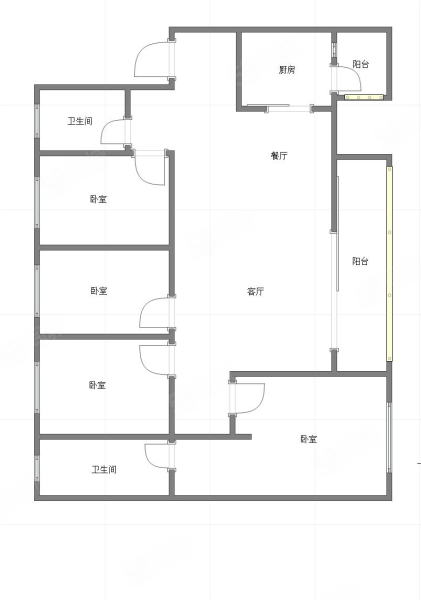 万科金开悦府绣悦4室2厅2卫122.88㎡南北151万