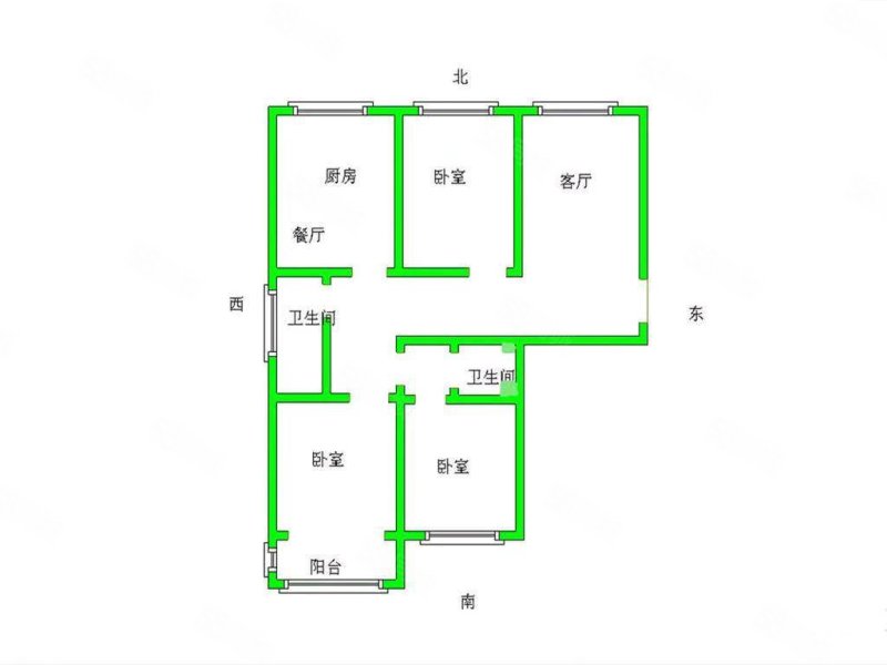 御宇国际秀瑞苑3室2厅2卫111㎡南北98万