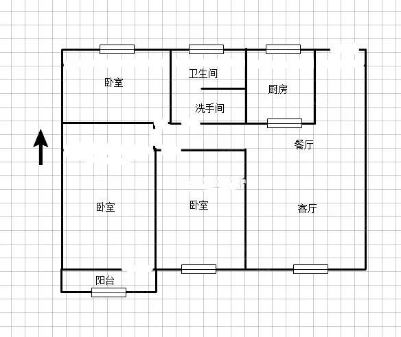 巧山社区3室2厅1卫118㎡南北39.5万