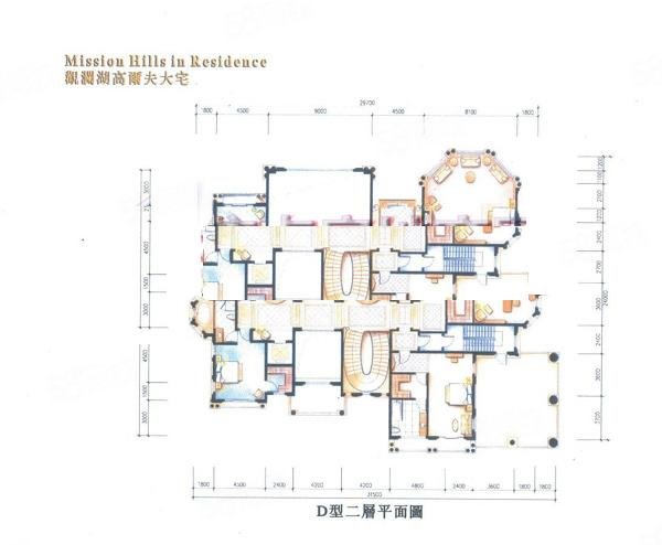 观澜湖高尔夫大宅昆士顿区20室10厅15卫873.67㎡南北4543.08万