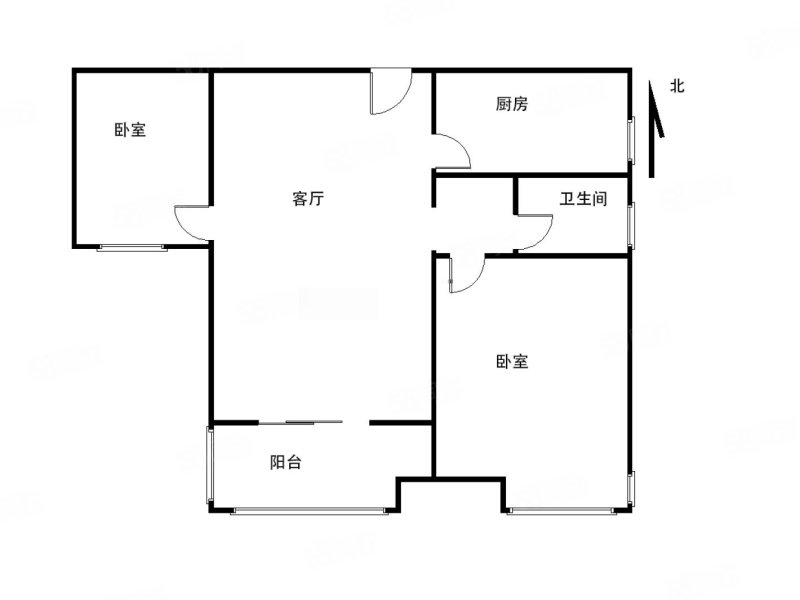 文鼎佳苑2室1厅1卫75.5㎡南62万