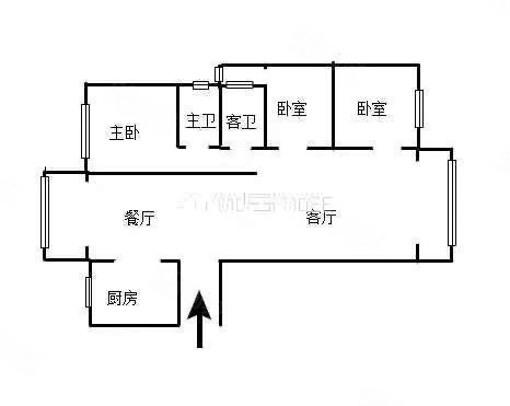 锦绣嘉苑3室2厅2卫128.46㎡南北102万