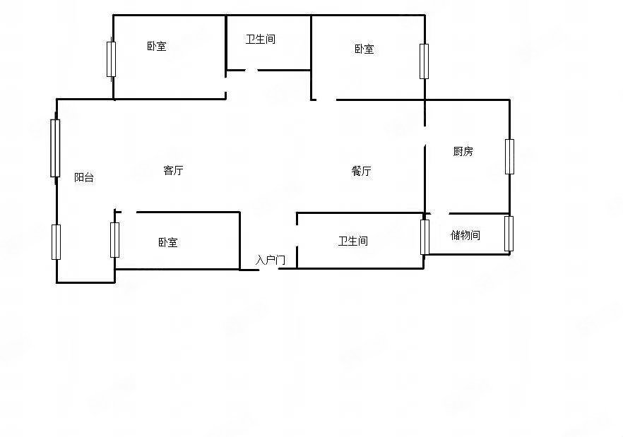 米东区公务员小区(C区)3室2厅2卫130.35㎡南北73万