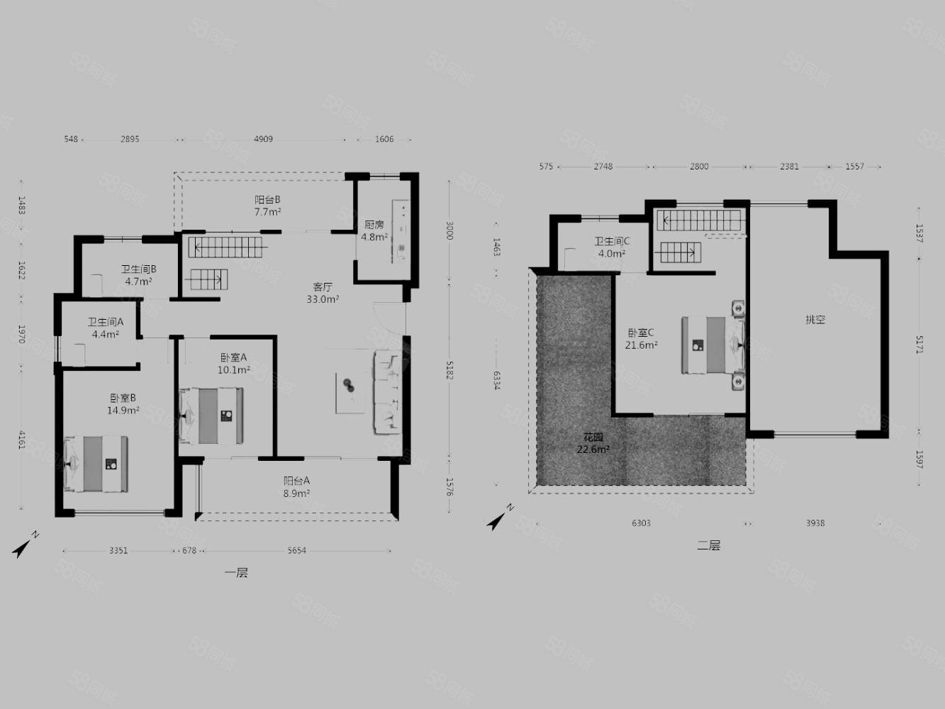 融创长湖郡顶跃 带屋顶花园 视野