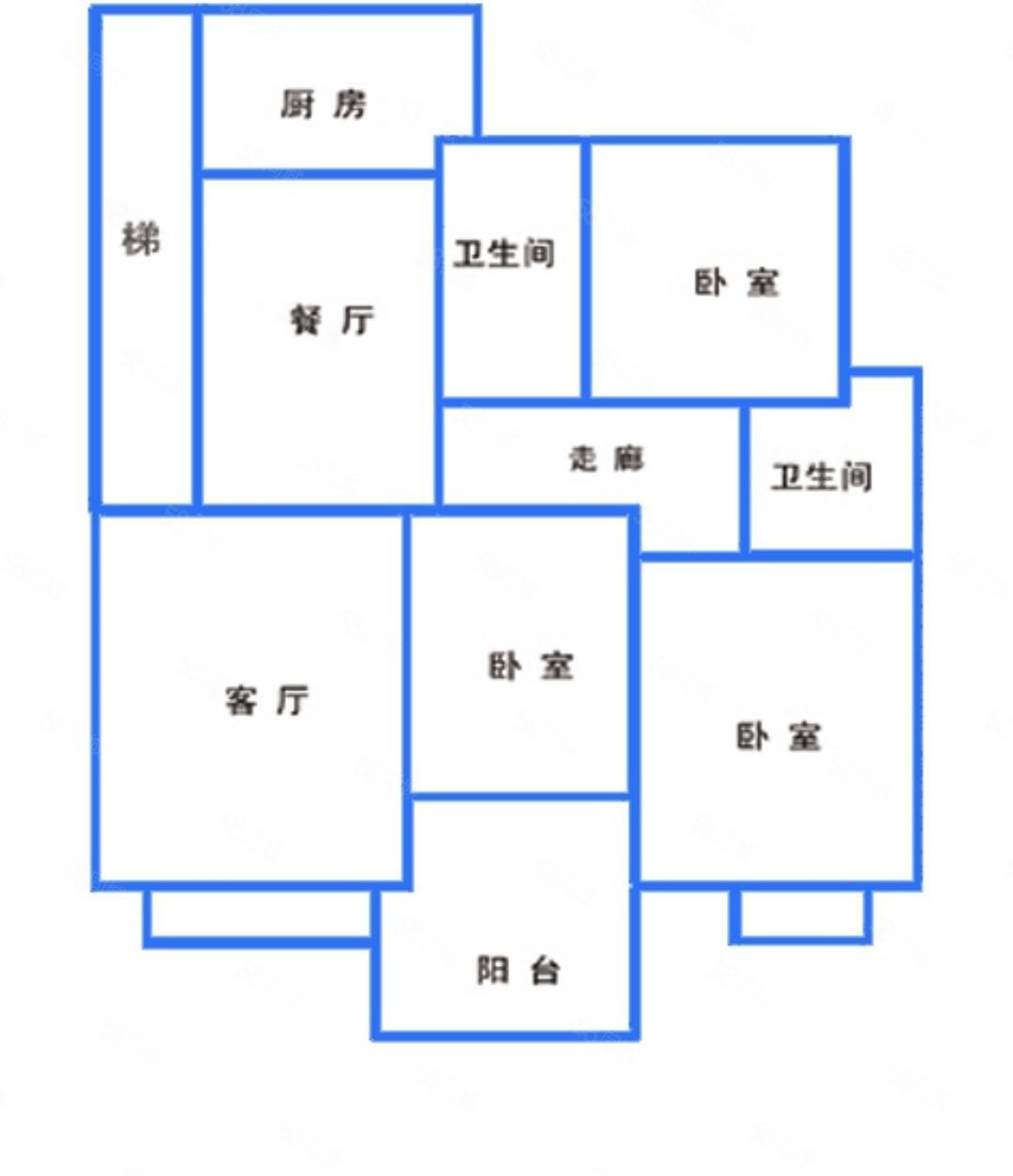 锦绣翰林2室2厅1卫78.08㎡南北46.8万