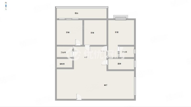 新世纪花苑3室2厅2卫162㎡南北107.8万