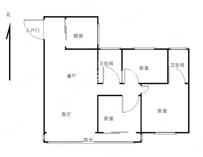 正商书香华府3室2厅2卫127.33㎡南北77.9万