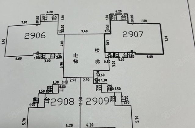 华晨世纪中心4室2厅141.2㎡46万二手房图片