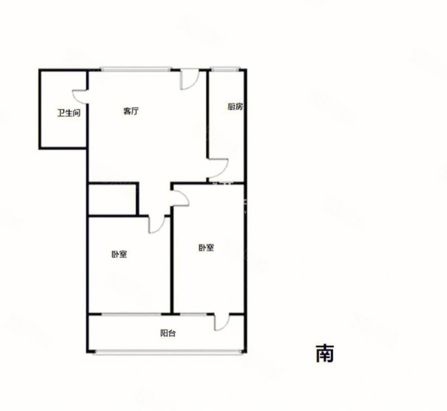 宜和国际2室1厅1卫92㎡南北35万