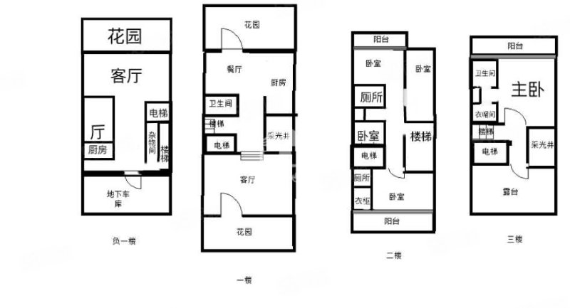 荣和公园墅5室2厅4卫377㎡南北1400万