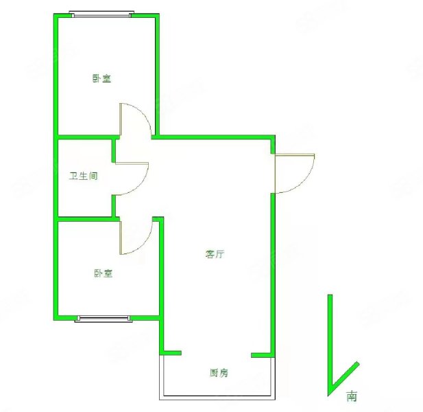 鑫欣花园2室1厅1卫93.68㎡南北39.8万