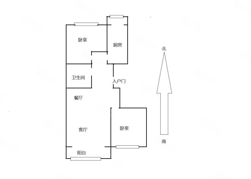 懿品府2室1厅1卫96.7㎡南北215万