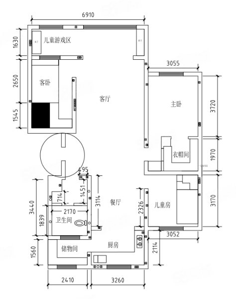 米东区公务员小区(F区)3室2厅1卫130.3㎡南76万