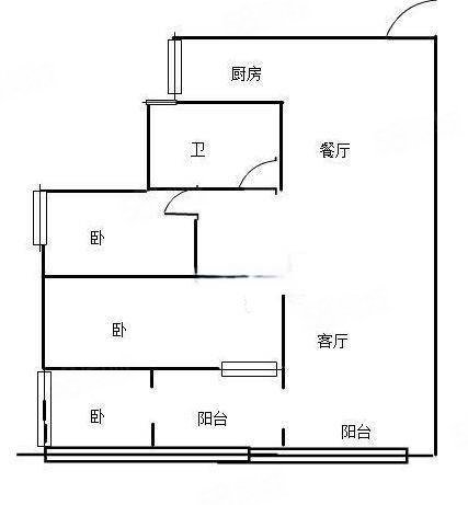 红梅小区2室2厅1卫63.69㎡南北49.8万