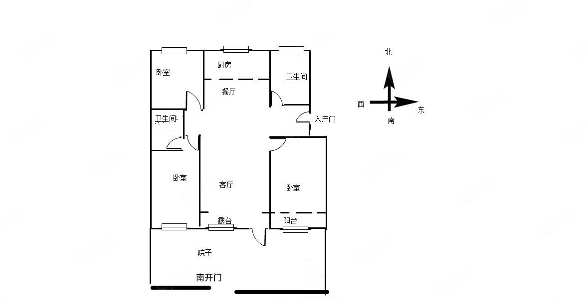 水榭春天3室2厅2卫150㎡南北118万