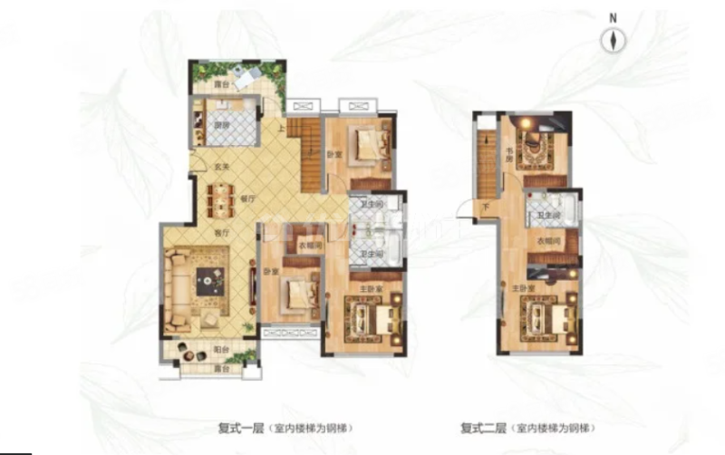 和昌花与墅5室2厅3卫181㎡南北220万