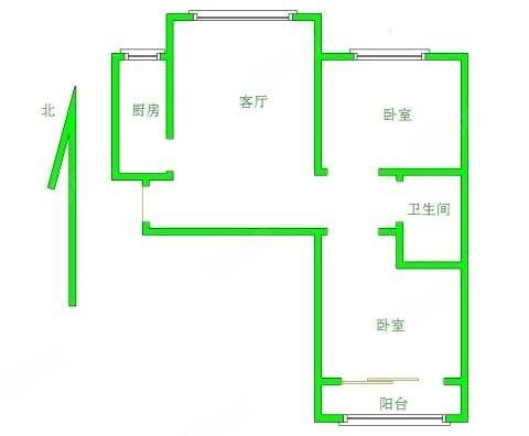 秀兰尚城2室2厅1卫92.7㎡南北98.8万