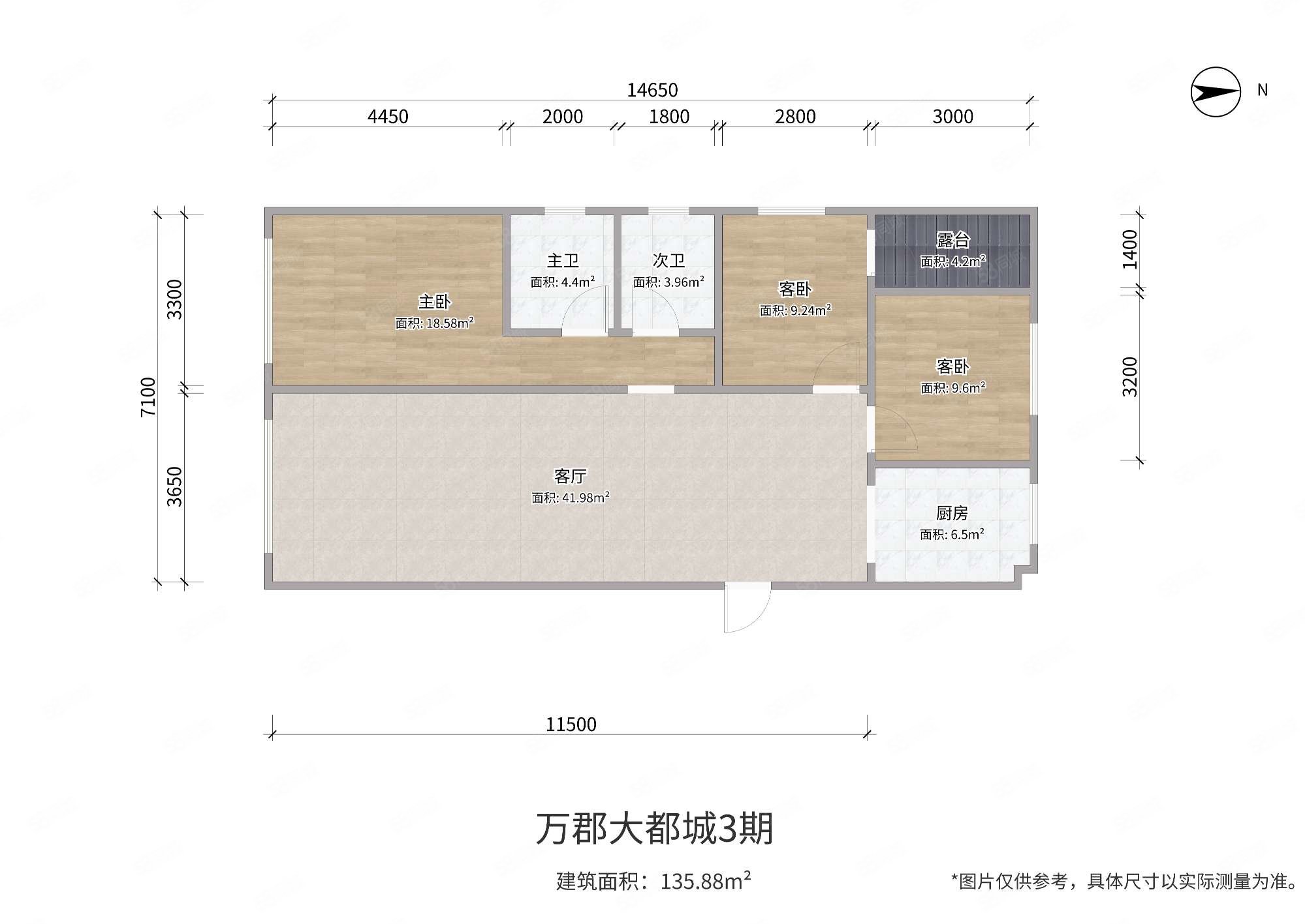 精装修 南北通透 出行方便 小区新 商业配套成熟,万郡大都城-包头58