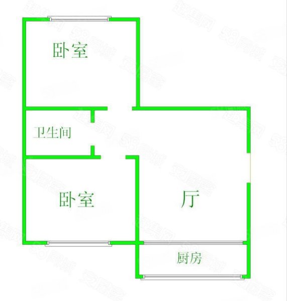 常青小区2室1厅1卫78.66㎡南北29.8万