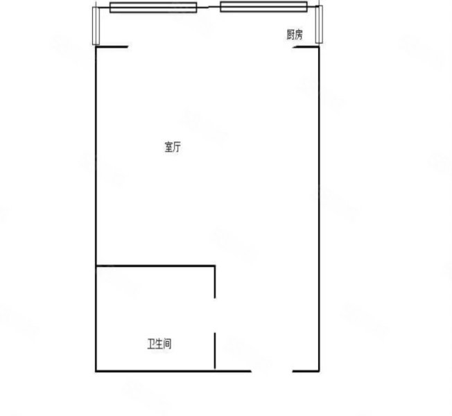 都市胜景1室1厅1卫59㎡西南75万