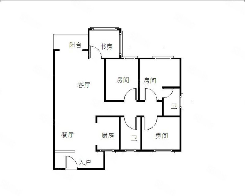 江南第一城4室2厅2卫121.8㎡南北320万