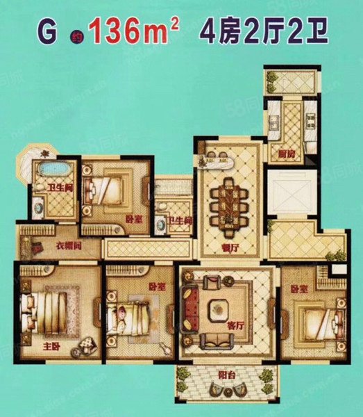 中梁香缇公馆,135.28平,小区  位置,边间,河景房