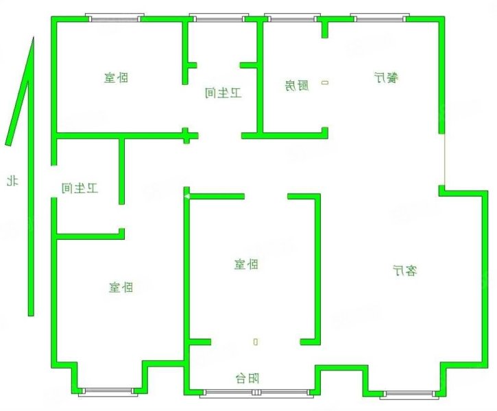 御景名门3室2厅2卫137㎡南北93万