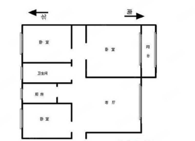 欧景城爱丁堡2期3室2厅1卫89㎡南北42.8万