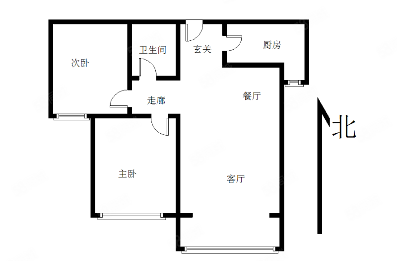 新中家园2室2厅1卫99.09㎡南130万