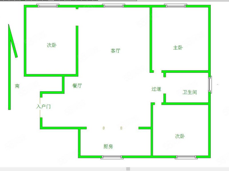 中建煦和湾3室2厅1卫88㎡南北70万