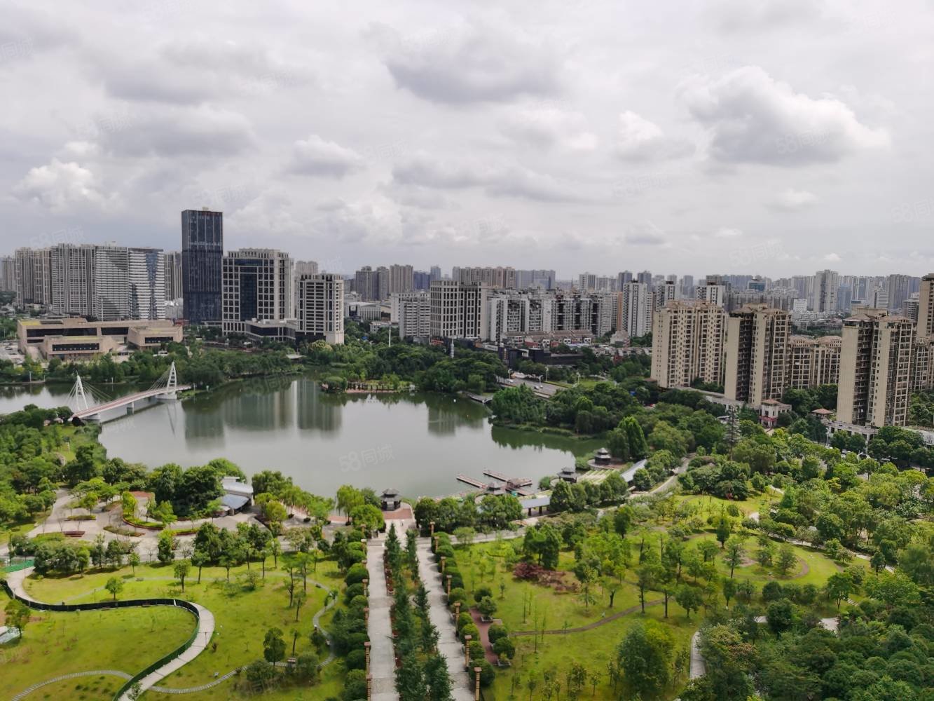 360俯瞰白马湖风景 业主委托钥匙在手,德景园-常德58同城