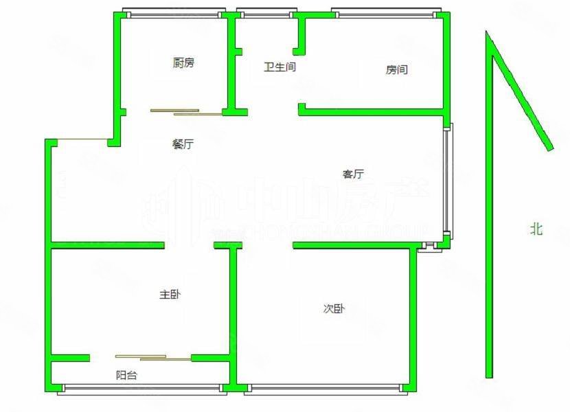 凤翔馨城3室2厅1卫106.2㎡南北145万