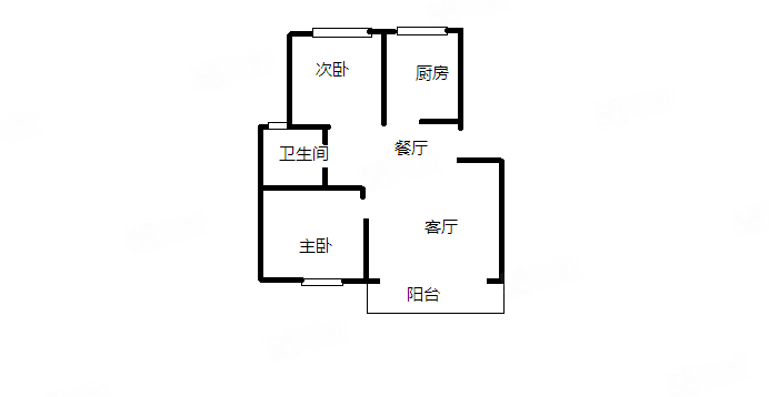 海尚康庭2室2厅1卫74㎡南345万