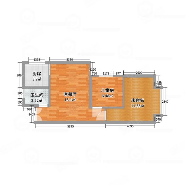锦江花园3室2厅2卫109㎡西南55.6万