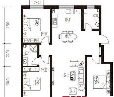 粤海坤辉家园4室2厅3卫233㎡南北178万