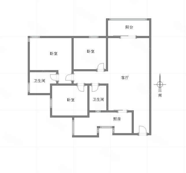 文庭雅苑3室2厅2卫95㎡东北90万