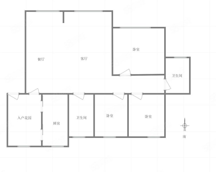 江南小区3室2厅2卫135㎡南110万