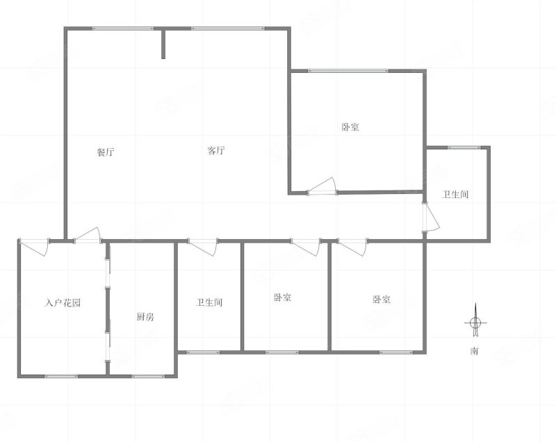 江南小区3室2厅2卫135㎡南110万