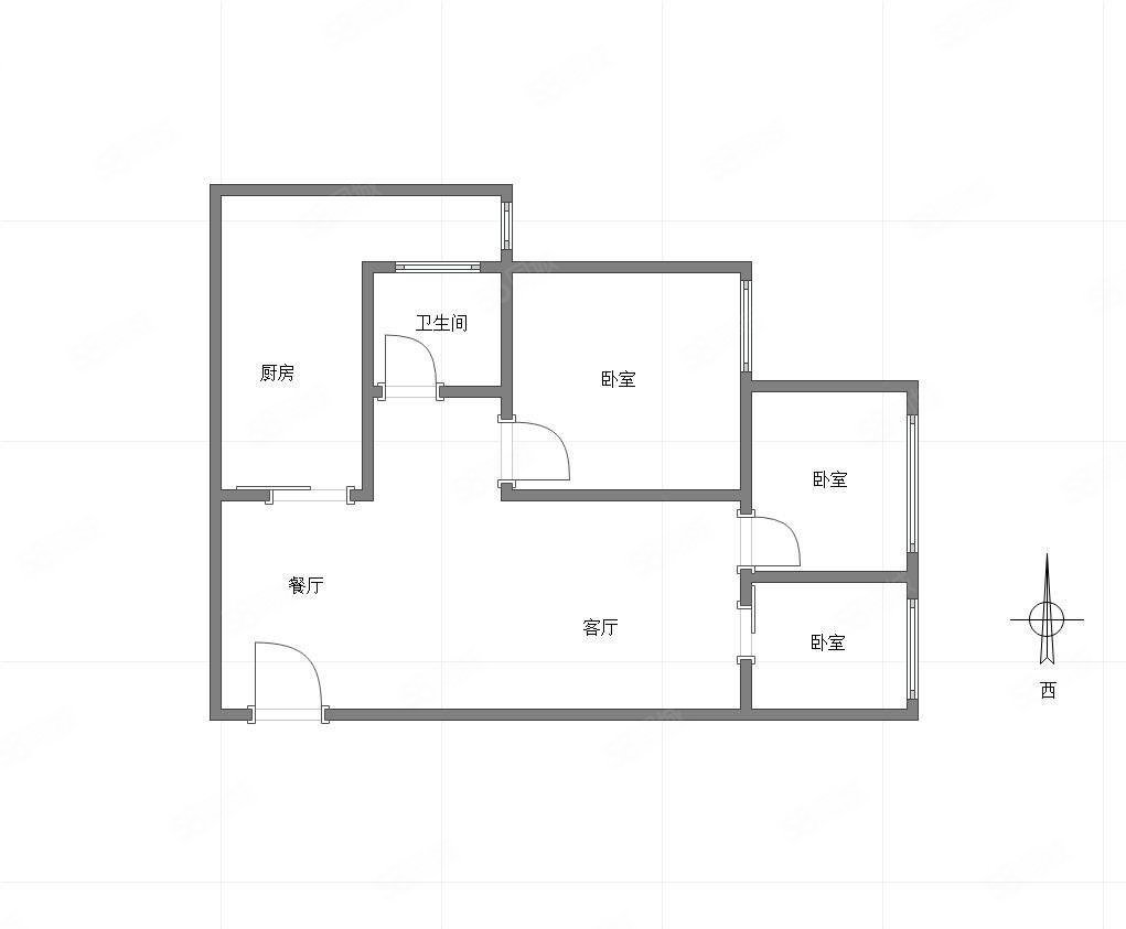 梨苑新居3室2厅1卫73㎡南北68万